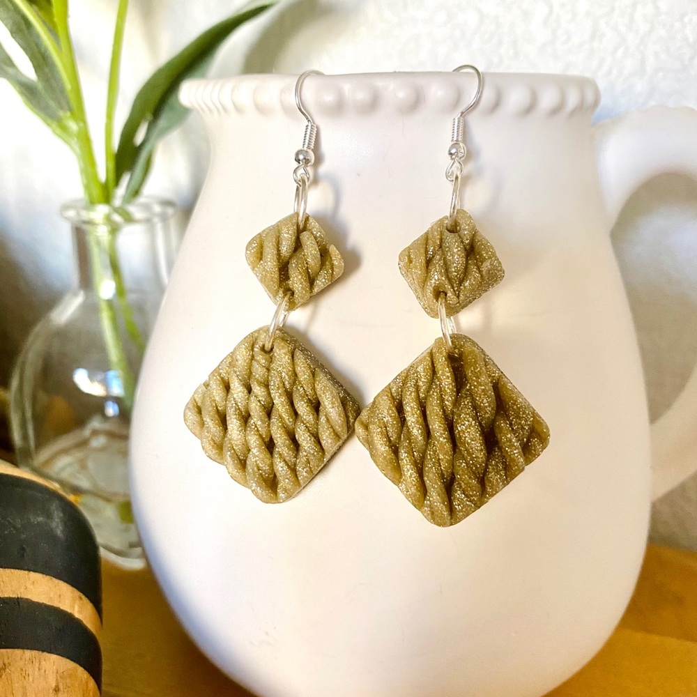 Polymer clay earrings